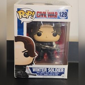 Funko Pop Winter Soldier #129 Captain America Civil War Bucky Barnes